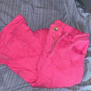 Hot Pink Flare Jeans